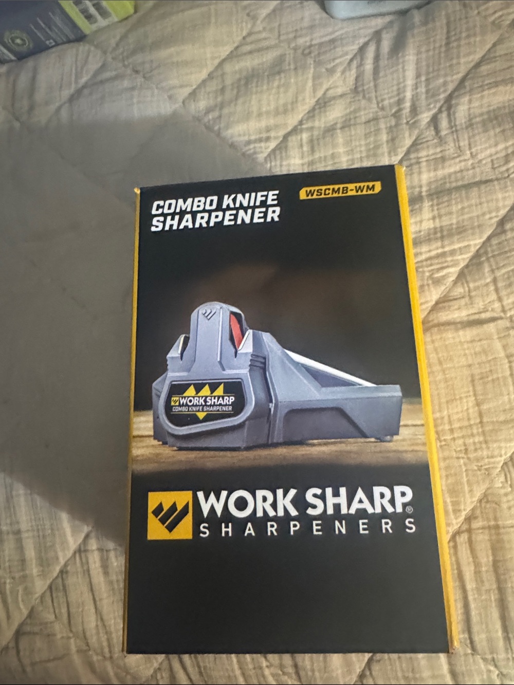 Work Sharp Combo Knife Sharpener — Gray with Yellow Accents